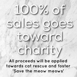 100% of sales from my closet goes toward charity